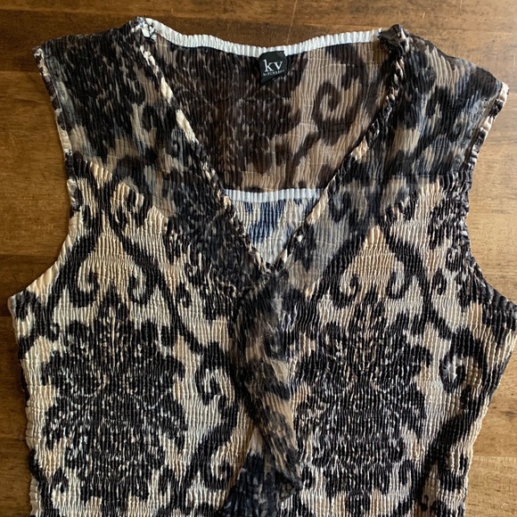 Accordion Ruffle Blouse - Picture 1 of 5